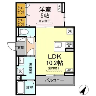 コルザ南台【3階】の間取り