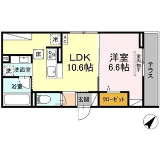 リエージュ【1階】の間取り