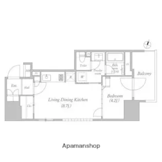 MARKS横浜戸部【2階】の間取り