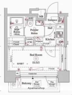 OMNIA横濱阪東橋【5階】の間取り