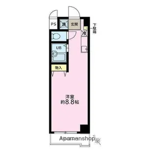 1Rの間取り画像