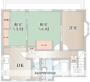 メゾン鎌倉【2階】の間取り