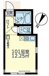 ユナイト六浦パーリーの杜【1階】の間取り