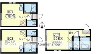 ユナイト六浦フェルメールの瞳【1階】の間取り