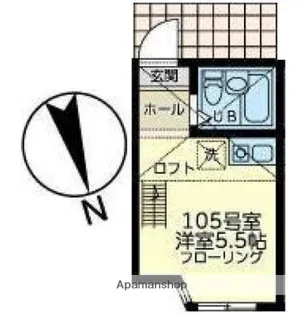 ユナイト南太田ジヴェルニー【1階】の間取り