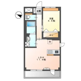 ATB松之内【2階】の間取り