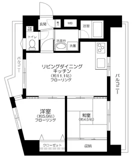 神奈川県横浜市南区大岡2丁目【マンション】の間取り