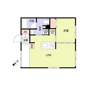 ASTILE目黒不動前【1階】の間取り