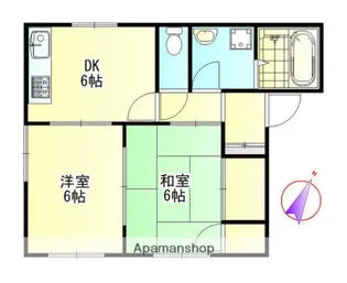 ハイツえびな【2階】の間取り