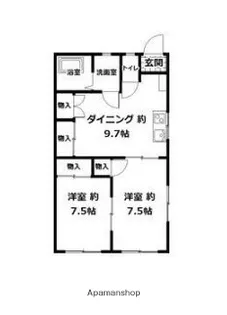 コーポ斎藤【2階】の間取り