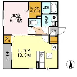 フィオーレ【1階】の間取り