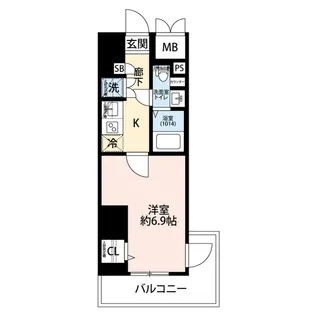 プレール・ドゥーク川崎Ⅴ【7階】の間取り