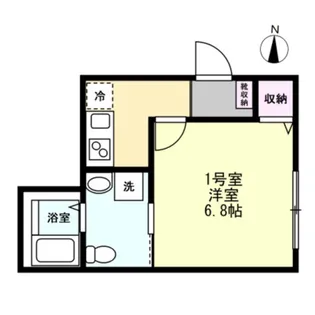 ベイルーム大和【1階】の間取り