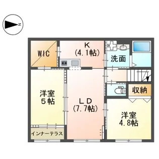 オリーヴァ OLIVA【2階】の間取り