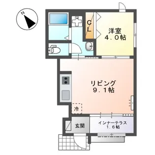 ルミナス鷺沼【1階】の間取り