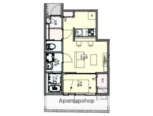 プラチナコート町田【1階】の間取り