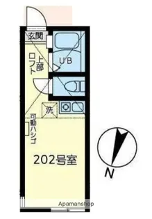 ユナイト南太田クロードドビッシュ【2階】の間取り