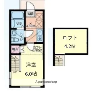 キュステ【2階】の間取り
