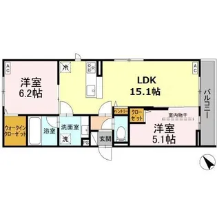 シャルムコート【2階】の間取り