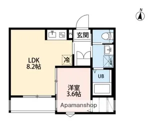 ROBOT HOME 桃浜町【3階】の間取り