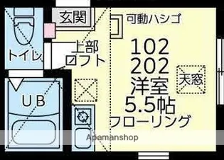 ユナイト星川フレンチクルーラー【1階】の間取り