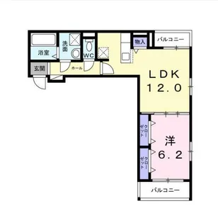 ベーネ・ウノ【2階】の間取り