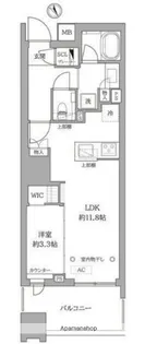 シェフルール横濱鶴見【10階】の間取り