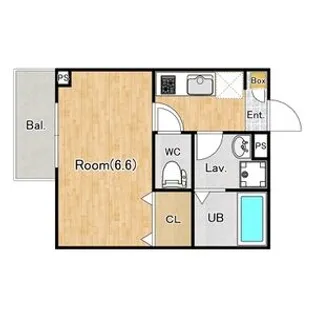 ジーメゾン大和イースト【0102号室】の間取り