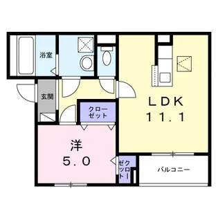 ポルテボヌール本牧【1階】の間取り