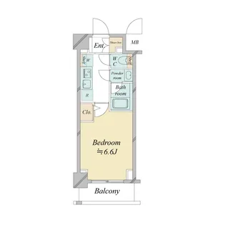 ドゥーエ新横浜【7階】の間取り