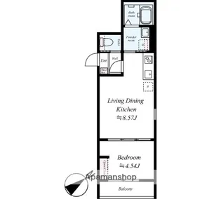 GRADUSかしわ台Ⅱ【3階】の間取り