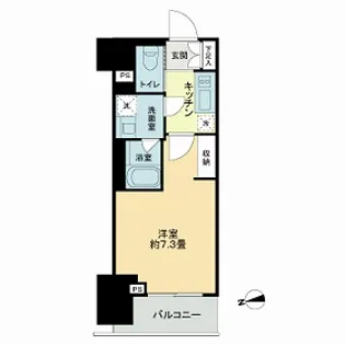 ザ・ライオンズフォーシア鶴見【6階】の間取り