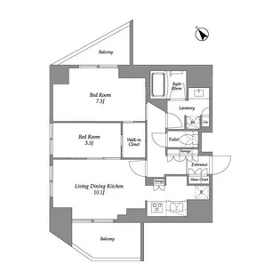 シーズンフラッツ大森西【15階】の間取り