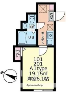 プラナス西谷Ⅱ【1階】の間取り