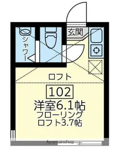ユナイト金沢八景セシル パウエル【1階】の間取り
