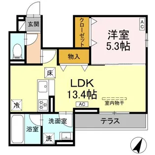 エスペリア新百合ヶ丘【1階】の間取り