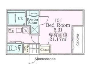 エクレール中央林間 Ⅱ【1階】の間取り