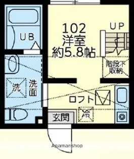 ルリカケス東柏ケ谷【1階】の間取り