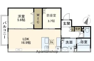 ポルテ いちか【2階】の間取り