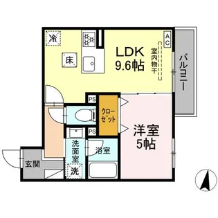D’BLESS川崎 EAST【1階】の間取り