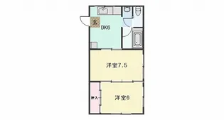 河田ハイツ【3階】の間取り