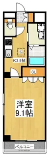 FREESIA【3階】の間取り