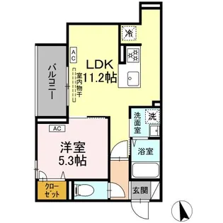 D’BLESS横濱赤門通り【2階】の間取り