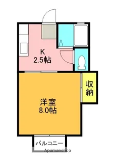 ハイツオータム【2階】の間取り