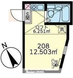 ユナイト白幡チョコミントパフェ【2階】の間取り