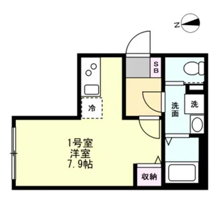 ベイルームルナ橋本【1階】の間取り