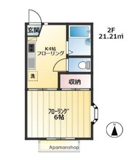 グローバルハイツ木月(G・H)【2階】の間取り