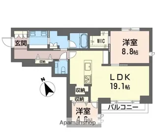 サウザンド ドリーム ハウス【3階】の間取り
