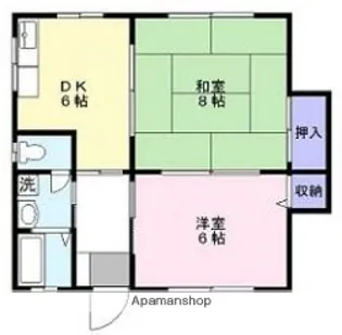 コーポハイネスD【1階】の間取り