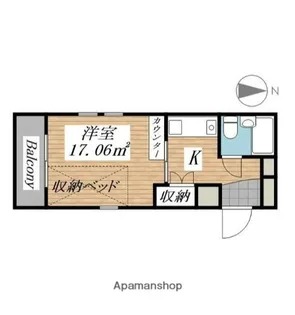 ベルトピア日吉Ⅱ 215号室【2階】の間取り